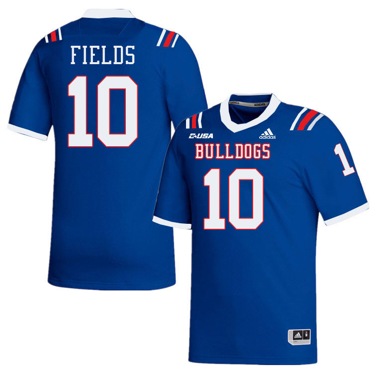 Kolbe Fields Louisiana Tech Jersey,LA Tech Bulldogs Football Jerseys,Uniforms,Gears-Blue